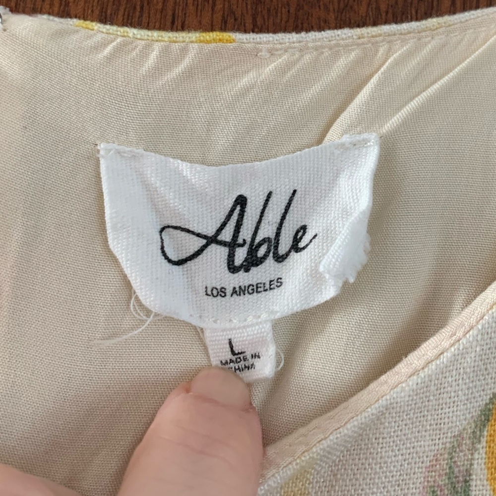 Able Lemon Pattern Mini Dress - Picture 2 of 14